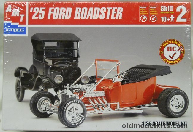 AMT 1/25 1925 Ford Model T Roadster - Four in One - Stock / Custom / Roadster / Pickup, 31223 plastic model kit